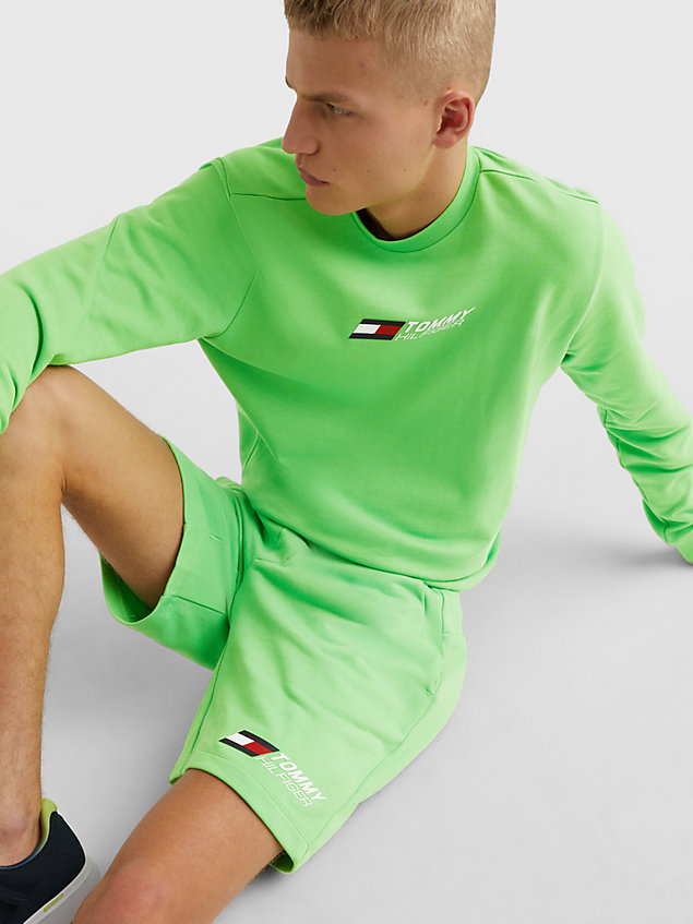 green sport essential th cool sweatshirt for men tommy hilfiger