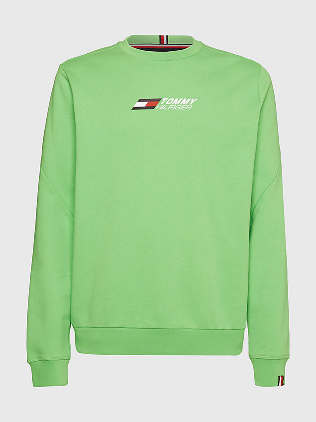 green sport essential th cool sweatshirt for men tommy hilfiger