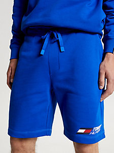 blau sport essential th cool sweat-shorts für men - tommy hilfiger