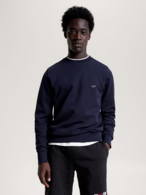 Tommy jeans 6.0 limited capsule crew hot sale neck sweatshirt with crest logo in navy