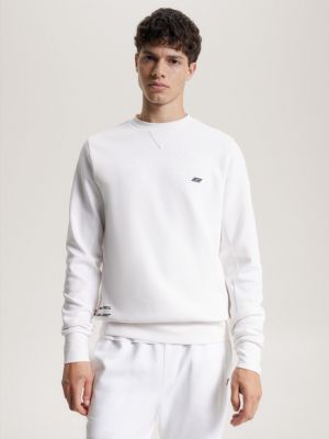 Sport Tonal Essential Hilfiger White | | Tommy Logo Sweatshirt