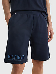 blue sport casual fit sweat shorts for men tommy hilfiger