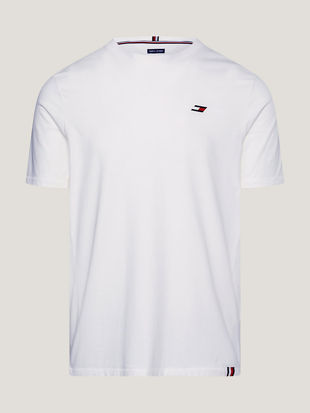 white sport essential logo t-shirt for men tommy hilfiger
