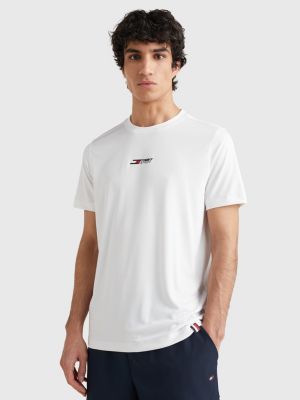 Sport Essential Logo Slim Fit T-Shirt | WHITE | Tommy Hilfiger