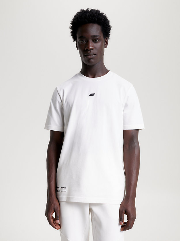 Sport Essential Tonal Logo T-Shirt | White | Tommy Hilfiger