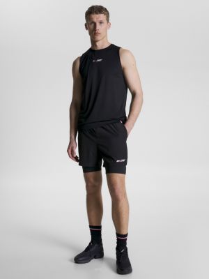 Essential Hilfiger Tommy Sport 2-in-1 Black | Training Shorts |