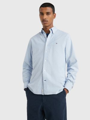 Gedragen Garantie huurder TH Flex regular fit Oxford-overhemd | BLAUW | Tommy Hilfiger