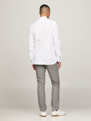 Fit Slim White Hilfiger 1985 | Tommy Knit | Collection Shirt