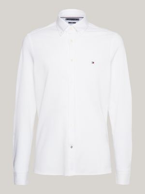 1985 Collection Knit Slim Fit Shirt | White | Tommy Hilfiger