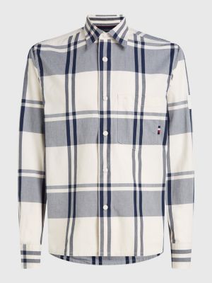 Latijns Kort geleden helemaal Casual fit overhemd met ruit | BLAUW | Tommy Hilfiger