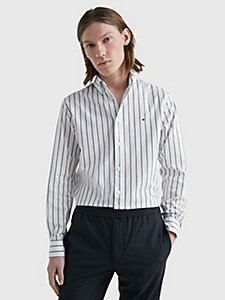 blue stripe regular fit shirt for men tommy hilfiger