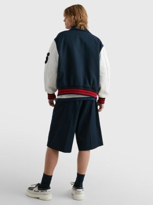 Tommy Hilfiger Dual Gender Varsity Jacket in Blue for Men