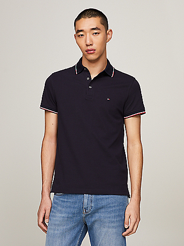 1985 Collection Tipped Slim Fit Polo | Blue | Tommy Hilfiger