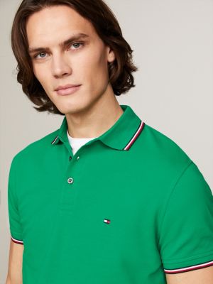 1985 Collection Tipped Slim Fit Polo | Green | Tommy Hilfiger