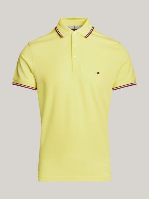 1985 Collection Tipped Slim Fit Polo | Yellow | Tommy Hilfiger