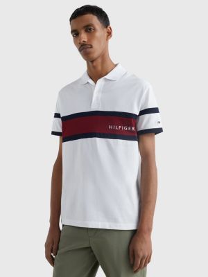Colour-Blocked Regular Fit Polo | WHITE | Tommy