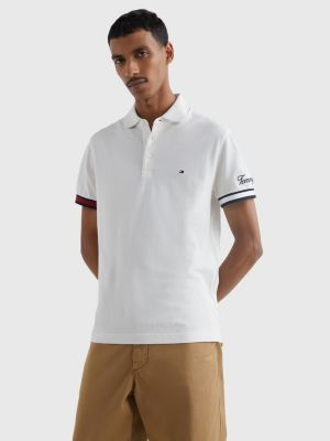 Huh doel Afleiding Slim Fit Poloshirt mit Signatur-Logo | BEIGE | Tommy Hilfiger