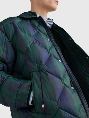 Black Watch Tartan Down Jacket BLUE Tommy Hilfiger