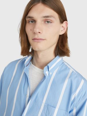Vertical Stripe Oversized Shirt | BLUE | Tommy Hilfiger