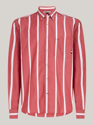 Vertical Stripe Oversized Shirt | RED | Tommy Hilfiger