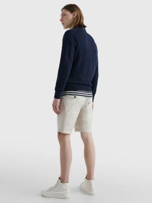 blue 1985 collection pure cotton jumper for men tommy hilfiger