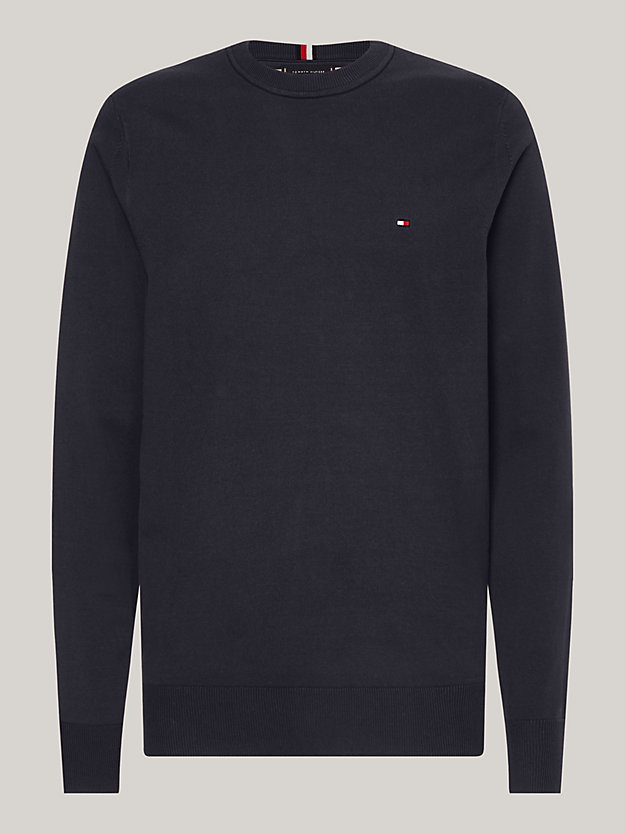 1985 Collection Organic Cotton Jumper | Blue | Tommy Hilfiger