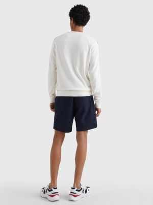 Raglan Sleeve Signature Tape Jumper WHITE Tommy Hilfiger