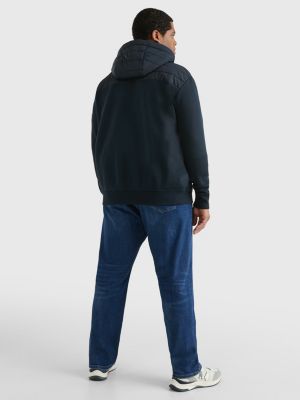 Plus ZipThru Toggle Cord Hoody BLUE Tommy Hilfiger