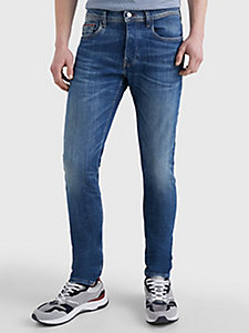 denim houston tapered jeans mit fade-effekt für herren - tommy hilfiger