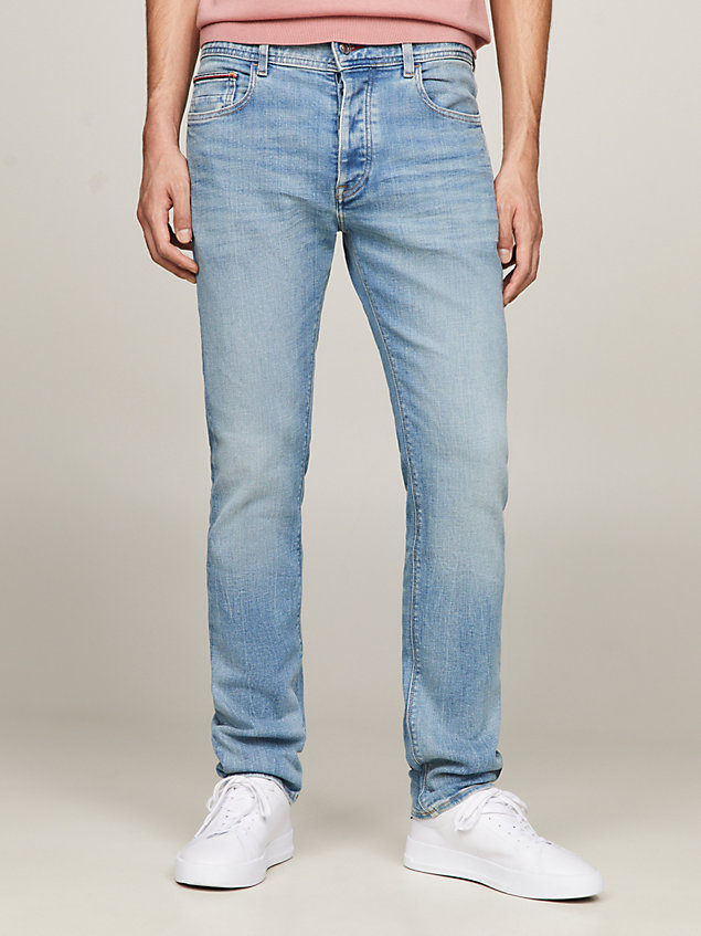 denim bleecker slim jeans mit fade-effekten für herren - tommy hilfiger