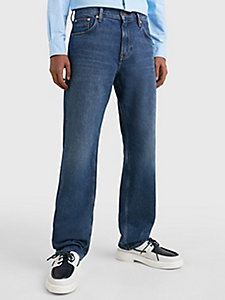 denim moore tapered jeans van katoen-hennepmix voor heren - tommy hilfiger