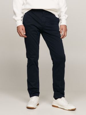 Premium Denton Fitted Straight Chinos Blue Tommy Hilfiger