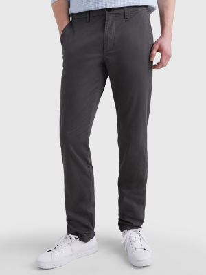 Denton Fitted Straight Trousers | GREY | Tommy Hilfiger