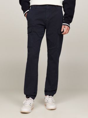 Navy Blue Cargo Pants Uncuffed