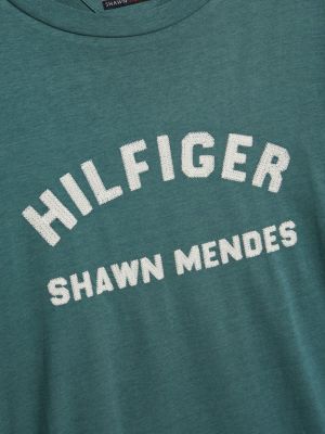 T-shirt coupe archives Tommy Hilfiger x Shawn Mendes FROSTED GREEN pour hommes TOMMY HILFIGER