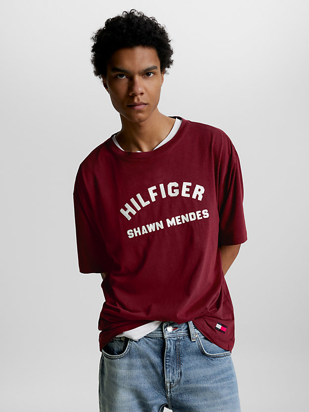 T-shirt coupe archives Tommy Hilfiger x Shawn Mendes ROUGE pour hommes TOMMY HILFIGER