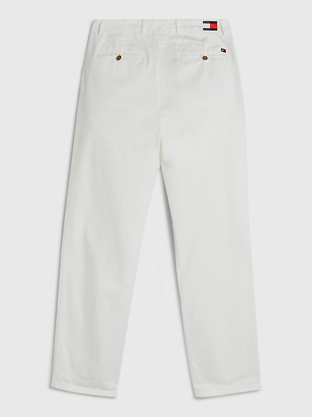 WEATHERED WHITE Tommy Hilfiger x Shawn Mendes Twill Trousers for men TOMMY HILFIGER