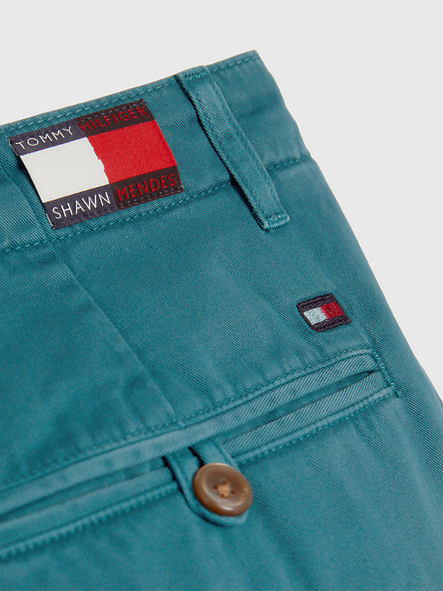 FROSTED GREEN Tommy Hilfiger x Shawn Mendes Twill Trousers for men TOMMY HILFIGER