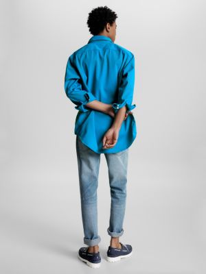 SHOCKING BLUE Tommy Hilfiger x Shawn Mendes Garment-Dyed Archive Fit Overshirt for men TOMMY HILFIGER