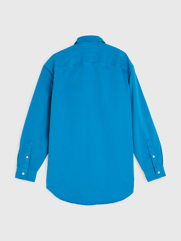 SHOCKING BLUE Tommy Hilfiger x Shawn Mendes Garment-Dyed Archive Fit Overshirt for men TOMMY HILFIGER