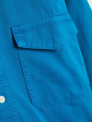 SHOCKING BLUE Tommy Hilfiger x Shawn Mendes Garment-Dyed Archive Fit Overshirt for men TOMMY HILFIGER