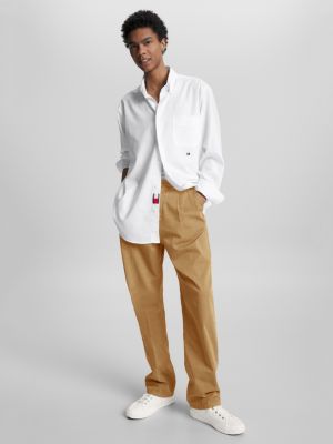 OPTIC WHITE Tommy Hilfiger x Shawn Mendes Archive Fit Oxford Shirt for men TOMMY HILFIGER
