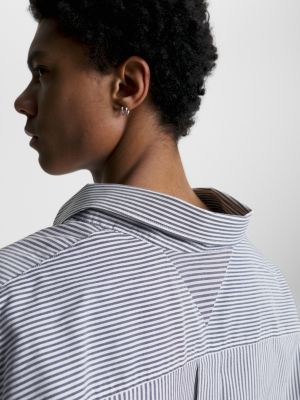 BLUE COAST / OPTIC WHITE Tommy Hilfiger x Shawn Mendes Ithaca Stripe Shirt for men TOMMY HILFIGER