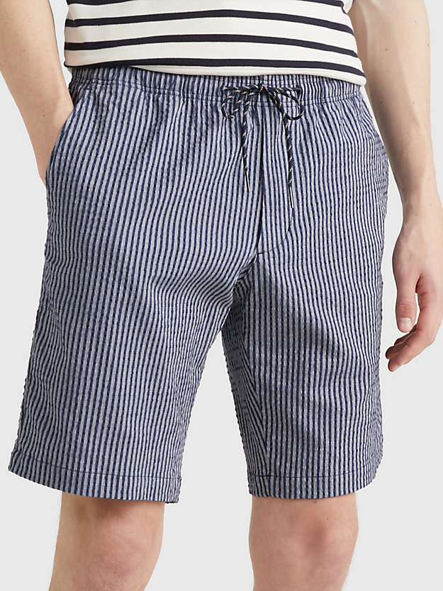 DESERT SKY Harlem Seersucker Relaxed Stripe Shorts for men TOMMY HILFIGER