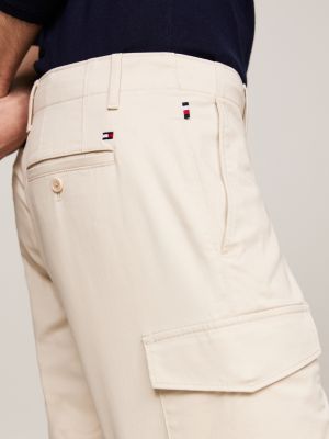 short cargo décontracté 1985 collection beige pour hommes tommy hilfiger