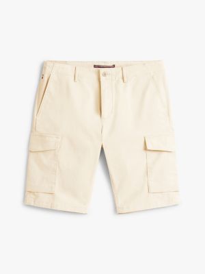 pantalón cargo corto 1985 collection de corte amplio beige de hombres tommy hilfiger