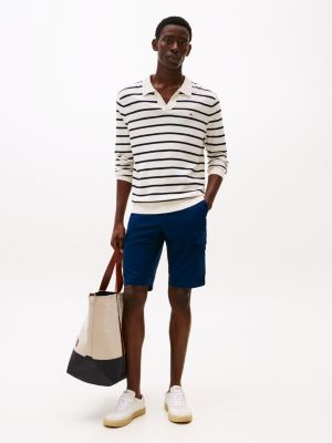 blue 1985 collection relaxed cargo shorts for men tommy hilfiger