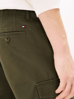 khaki 1985 collection relaxed cargo shorts for men tommy hilfiger