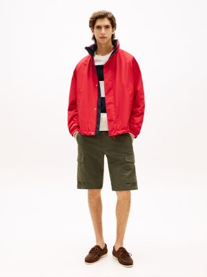 khaki 1985 collection relaxed cargo shorts for men tommy hilfiger