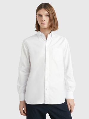 Organic Cotton Oxford Shirt | WHITE | Tommy Hilfiger
